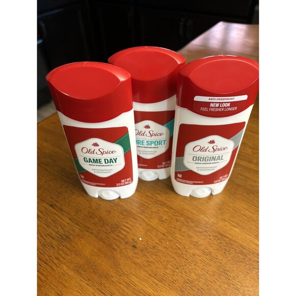 3 Pack Old Spice Original,  Pure Sport & Game Day High Endurance Deodorant 3oz - Picture 1 of 4